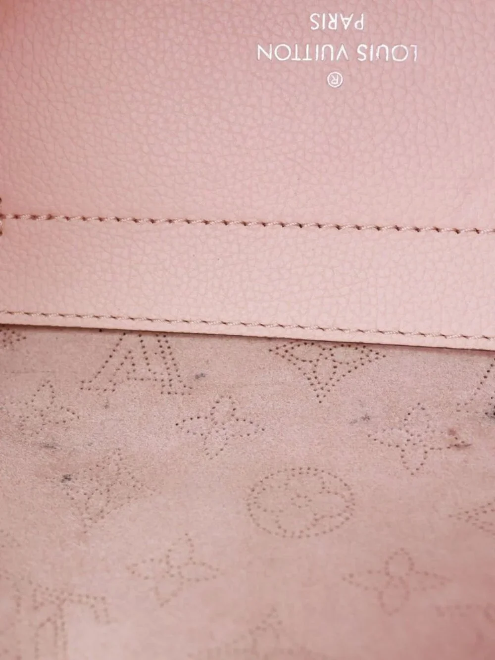 Louis Vuitton  Hina PM Mahina Leather Crossbody Bag Magnolia